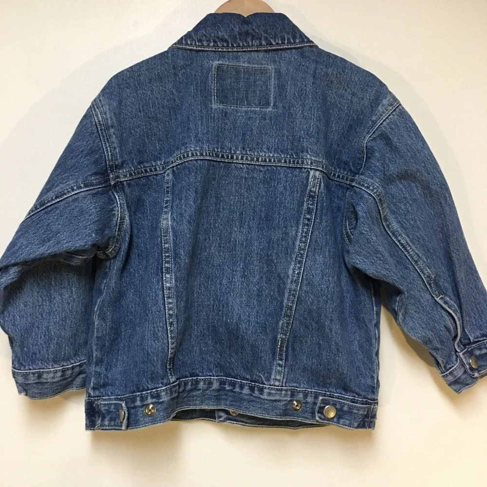 OshKosh Denim Jacket Kids Size 5 Blue Vintage Cotton Trucker Jacket